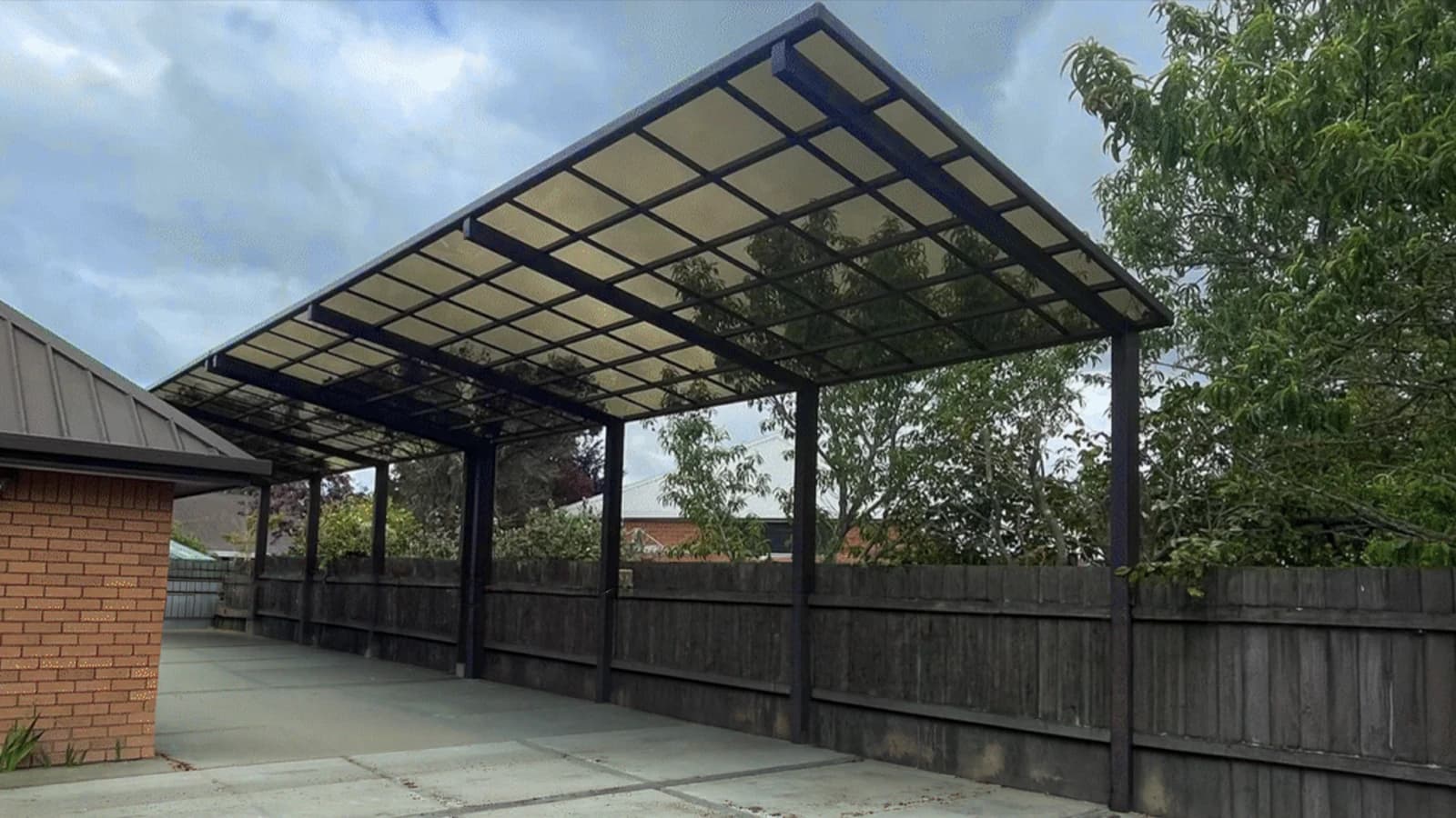 Straight Carport